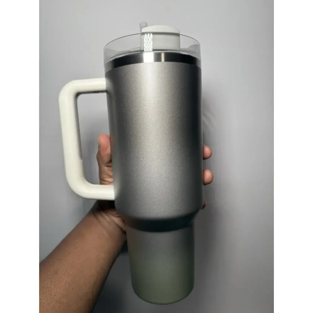 Stanley X Starbucks Thailand 2025 SILVER CHROME 40oz Quencher Tumbler BNWT - Picture 5 of 7